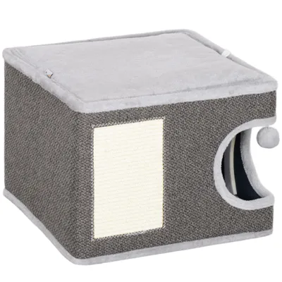 Tonneau griffoir chat arbre à chat avec plate-forme supérieur