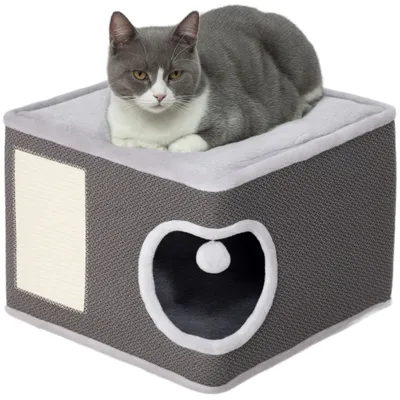 Tonneau griffoir chat arbre à chat avec plate-forme supérieur