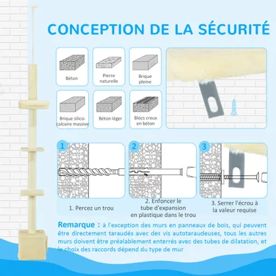 Griffoir pour chat à hauteur réglable