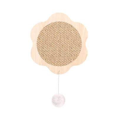 Tapis à griffer à ventouses en forme de fleur pour chat