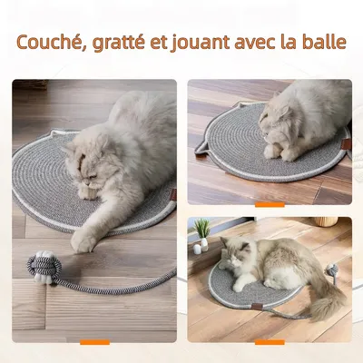 Zoomtopia Catelet de grattage de chat en coton naturel