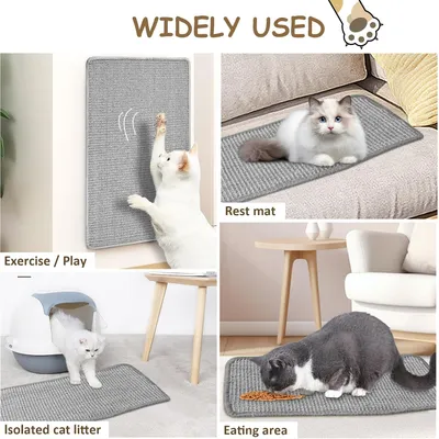 Tapis à griffer pour chat, moquette en sisal naturel