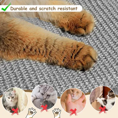 Tapis à griffer pour chat, moquette en sisal naturel
