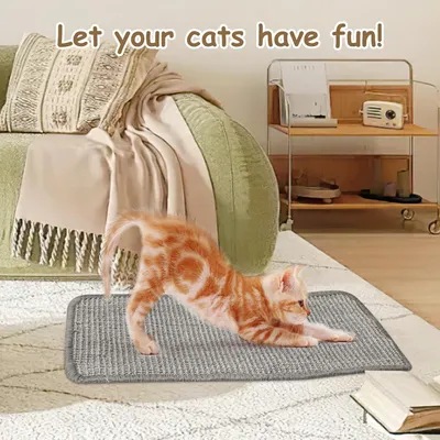 Tapis à griffer pour chat, moquette en sisal naturel