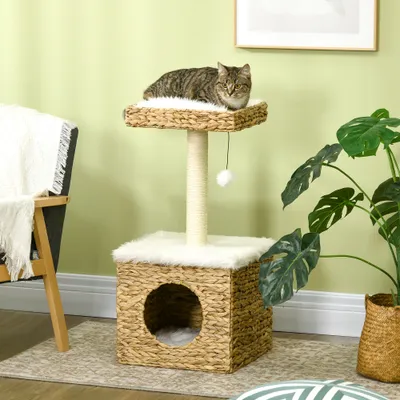 Plateforme de ceinture pour arbre à chat à double couche