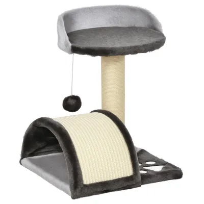 Arbre à chat griffoir jeu boule suspendue + plateforme