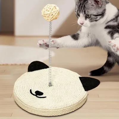 Tapis à gratter en sisal naturel, avec clochette intégrée