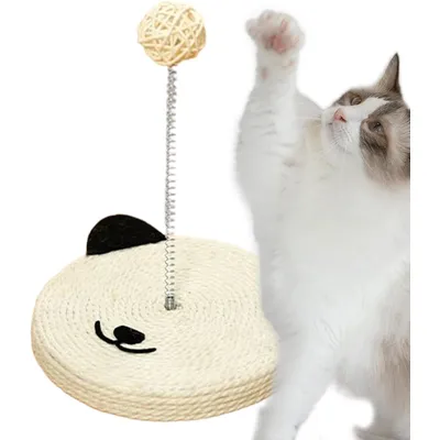 Tapis à gratter en sisal naturel, avec clochette intégrée