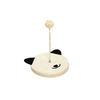 Tapis à gratter en sisal naturel, avec clochette intégrée Tapis à gratter en sisal naturel, avec clochette intégrée