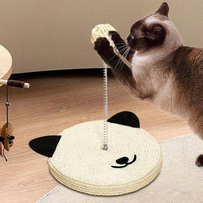 Tapis à gratter en sisal naturel, avec clochette intégrée