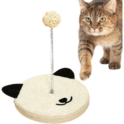 Tapis à gratter en sisal naturel, avec clochette intégrée