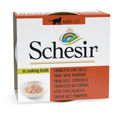 SCHESIR - Bouillon thon/citrouille chat (boite 70g) - SCHESIR