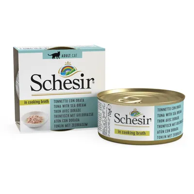 SCHESIR - Bouillon thon/daurade chat (boite 70g) - SCHESIR