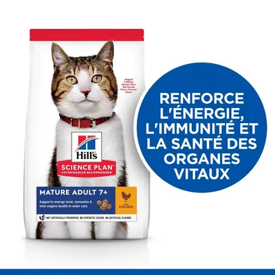HILL'S -   CHAT SCIENCE PLAN ADULT MATURE 7+ POULET