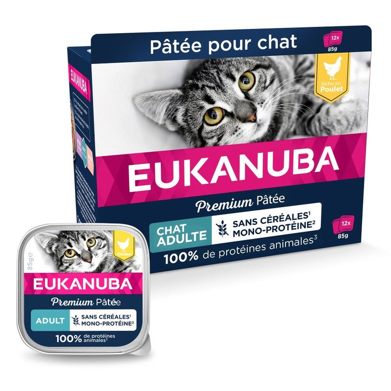Eukanuba - Pâtée pour Chat - Poulet Adulte