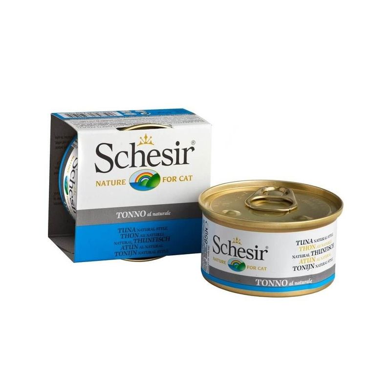 SCHESIR - Pâtée, naturel filet de thon chat (boite 85g) - SCHESIR