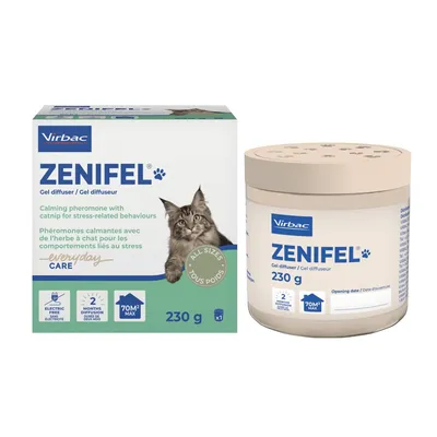 VIRBAC - Zenifel plus Gel Diffuseur Chat Phéromones Apaisantes