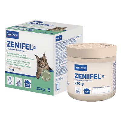 VIRBAC - Zenifel plus Gel Diffuseur Chat Phéromones Apaisantes