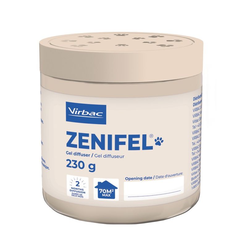 VIRBAC - Zenifel plus Gel Diffuseur Chat Phéromones Apaisantes