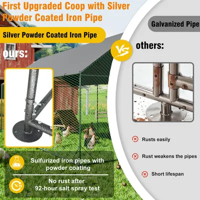 BingoPaw Enclos Poulailler Parc à Poules Grillagé avec Bâche