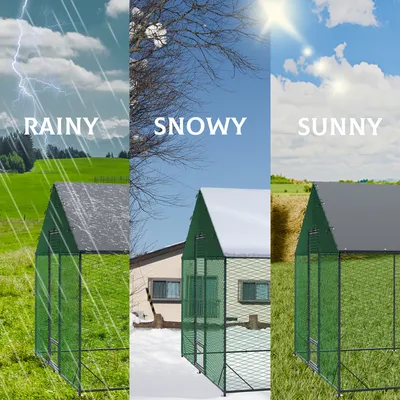 BingoPaw Enclos Poulailler Parc à Poules Grillagé avec Bâche