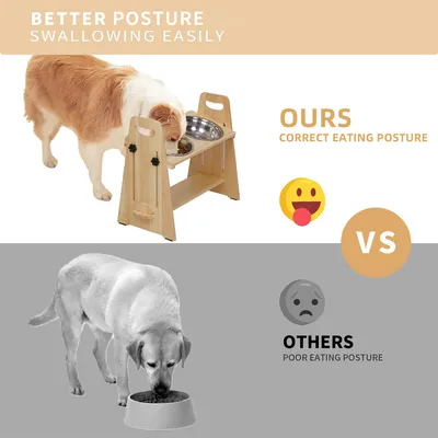 BINGOPAW Raised Pet Bowls, Cat and Small Dog Bowl Station BINGOPAW Raised Pet Bowls, Cat and Small Dog Bowl Station