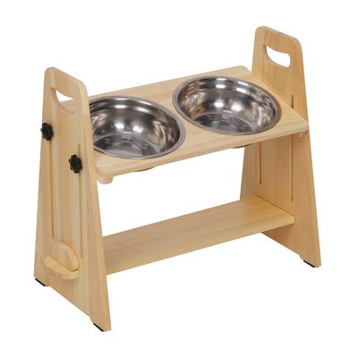 BINGOPAW Raised Pet Bowls, Cat and Small Dog Bowl Station