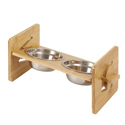 BINGOPAW Raised Pet Bowls, Cat and Small Dog Bowl Station