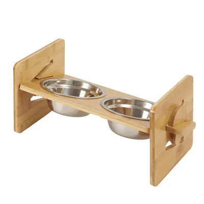 BINGOPAW Raised Pet Bowls, Cat and Small Dog Bowl Station