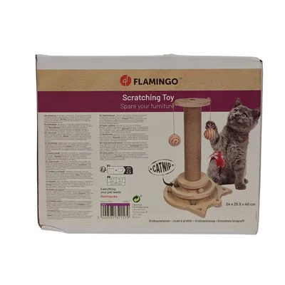 Poteau à griffer Zack Circuit avec balle Brun H 40 cm jeux pour chat Poteau à griffer Zack Circuit avec balle Brun H 40 cm jeux pour chat