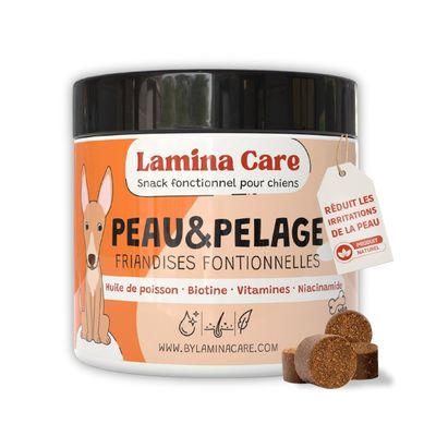 Lamina Care - Friandises Peau & Pelage aux Vitamines et Oméga-3