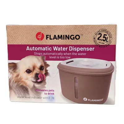Fontaine a eau Finto Beige 2,5 Litres pour chat et petit chien