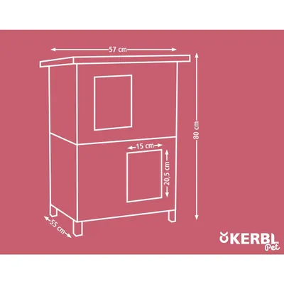 Kerbl - Maison d'extérieur pour chats - Family