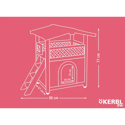 Kerbl - Maison pour chats - Tyrol Alpin Kerbl - Maison pour chats - Tyrol Alpin