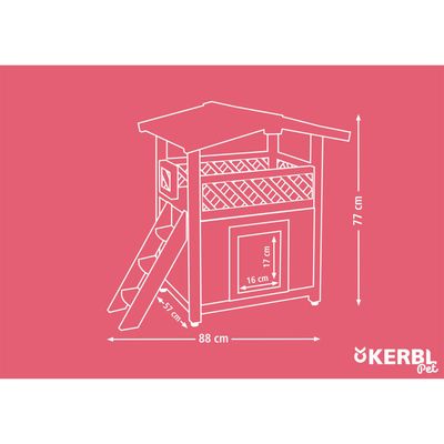 Kerbl - Maison pour Chat - 4-Saisons Deluxe