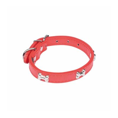 Collier chien rouge 35 cm M