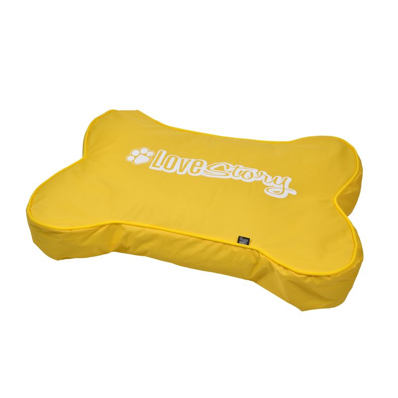 Coussin matelas Os pour Chien jaune
