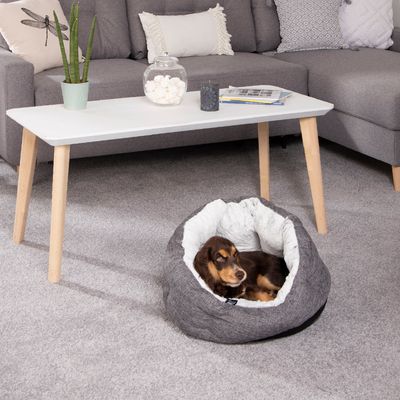 Coussin panier rond cocoon pour animaux