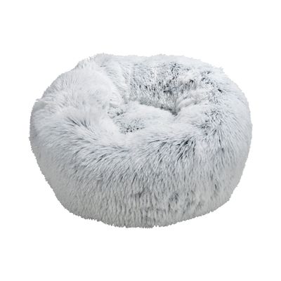 Coussin Chat ou Chien Fluffy Blanc gris
