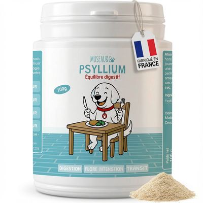Psyllium - Digestion, Diahrée, Transit - Chien et Chat 100g
