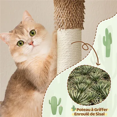 Yaheetech Arbre à Chat Aspect Cactus Yaheetech Arbre à Chat Aspect Cactus