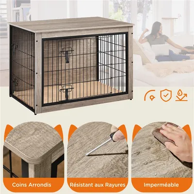 Yaheetech Cage pour Chien en Bois Yaheetech Cage pour Chien en Bois