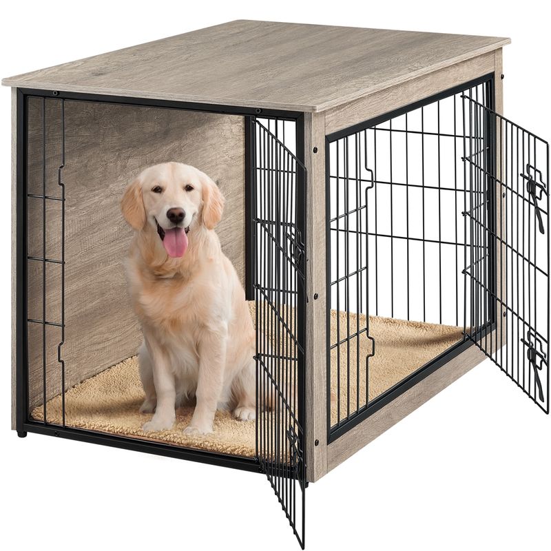 Hundekäfig Hundebox Haustierbox Haustierkäfig Drahtkäfig mit Doppeltür