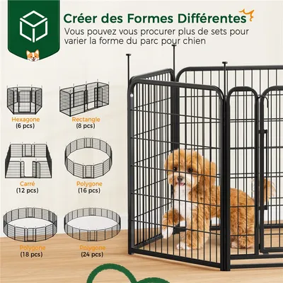 Yaheetech Parc pour Chien en 6 Panneaux