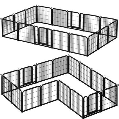 Yaheetech Parc pour Chien en 16 Panneaux