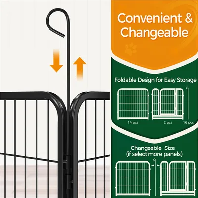 Yaheetech Parc pour Chien en 16 Panneaux