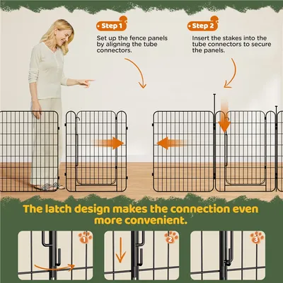 Yaheetech Parc pour Chien en Métal