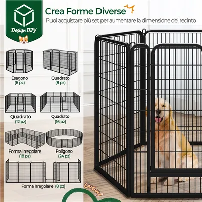 Yaheetech Parc pour Chien Métallique