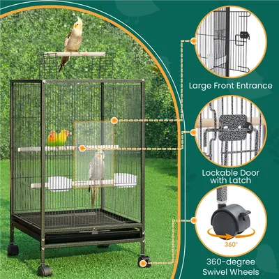 Yaheetech Cage à Oiseaux sur Pied