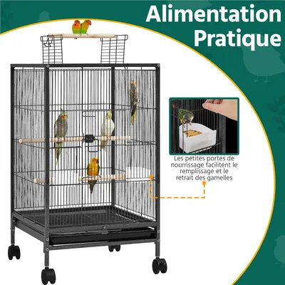 Yaheetech Cage à Oiseaux sur Pied